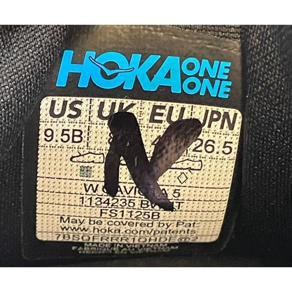 Hoka One One Gaviota 5 Women's 9.5 Black Athletic Mesh Sneaker Walking Running - Picture 9 of 11